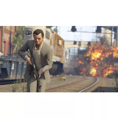 Игра для Sony PS4 Grand Theft Auto V. Premium Edition, русские субтитры