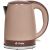 Электрический чайник DELTA DL-1370 цвет бежевый/коричневый
