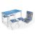 Комплект мебели Ника ССТ-К2 (стол + 4 стула) голубой