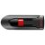 Флешка SanDisk Cruzer Glide 16GB цвет чёрный/красный