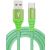 USB кабель CROWN CMCU-3102M цвет зелёный