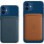 Чехол для телефона Apple iPhone Leather Wallet with MagSafe - Baltic Blue (MHLQ3ZE/A) цвет синий
