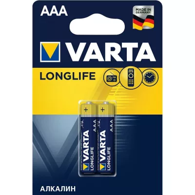 Батарейка Varta LONGLIFE AAA 2 шт.