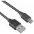 Кабель USB Buro Reversible, micro USB B (m), USB A(m), 1м, черный [bhp microusb 1m]