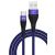 Кабель USB TFN TFN-CFZUSBCUSB1MBL цвет синий/чёрный