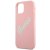 Чехол для телефона Guess Liquid silicone Script logo для iPhone 12 ProMax (GUHCP12LLSVSPG) цвет розовый/зеленый