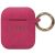 Чехол для наушников Guess с кольцом для AirPods (GUACCSILGLFU) цвет розовый