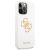 Чехол для телефона Guess LIQUID SILICONE BIG 4G GOLD LOGO PRINT для iPhone 13 Pro (GUHCP13LLS4GGWH) цвет белый
