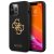 Чехол для телефона Guess LIQUID SILICONE BIG 4G GOLD LOGO PRINT для iPhone 13 Pro (GUHCP13LLS4GGBK) цвет чёрный