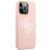 Чехол для телефона Guess LIQUID SILICONE BIG 4G GOLD LOGO PRINT для iPhone 13 ProMax (GUHCP13XLS4GWPI) цвет розовый