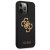 Чехол для телефона Guess LIQUID SILICONE BIG 4G GOLD LOGO PRINT для iPhone 13 ProMax (GUHCP13XLS4GGBK) цвет чёрный