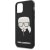 Чехол для телефона Lagerfeld Leather Iconic Karl Glitter для iPhone 11 (KLHCN61GLBK) цвет чёрный