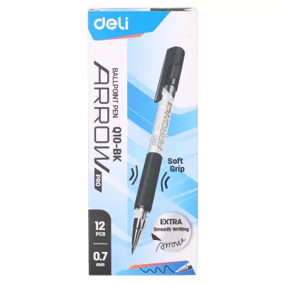 Ручка шариковая Deli Arrow EQ10-BK