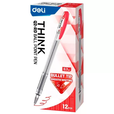 Ручка шариковая Deli Think EQ2-RD
