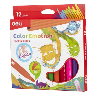 Фломастеры Deli EC10800 Color Emotion
