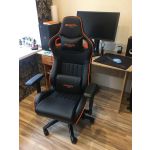 Кресло компьютерное Canyon Corax CND-SGCH5 цвет черный/оранжевый