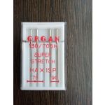Иглы для швейных машин Organ NEEDLES Super Stretch 5/75-90 цвет стальной